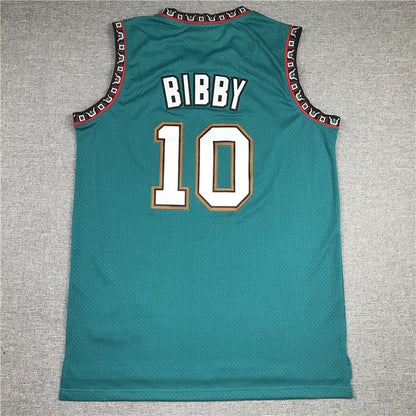 Men's Memphis Grizzlies Mike Bibby #10 Green Classics Swingman Jerseys