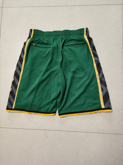 JUST DON Boston Celtics White Pocket Shorts