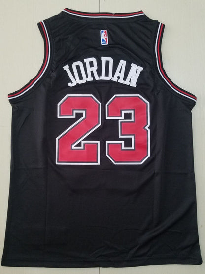 Men's Chicago Bulls Michael Jordan #23 Black Fast Break Replica Player Jerseys