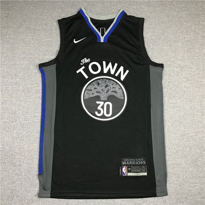 Men's Golden State Warriors Stephen Curry #30 Black Swingman Jerseys