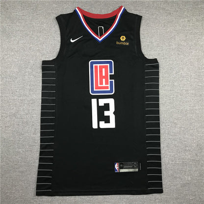 Men's LA Clippers Paul George #13 NBA Black Classics Jerseys