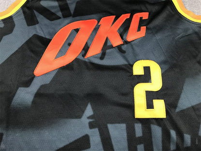 Men's Jersey 2024 Season Thunder #2 Black City Edition GILGEOUS-ALEXANDER