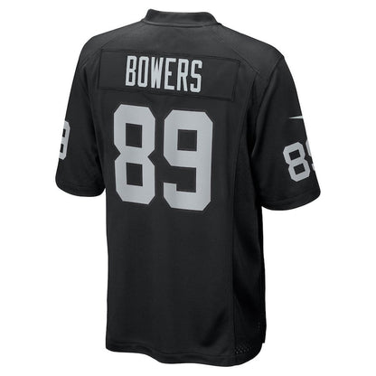 Brock Bowers 89 Las Vegas Raiders Team Game Men Jersey - Black