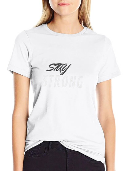 Stay Strong Graphic Tee - Mens Black T-Shirt
