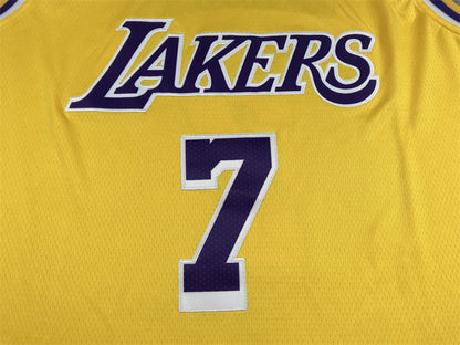 Men's Los Angeles Lakers Carmelo Anthony Gold 2021/22 Fast Break Replica Jerseys