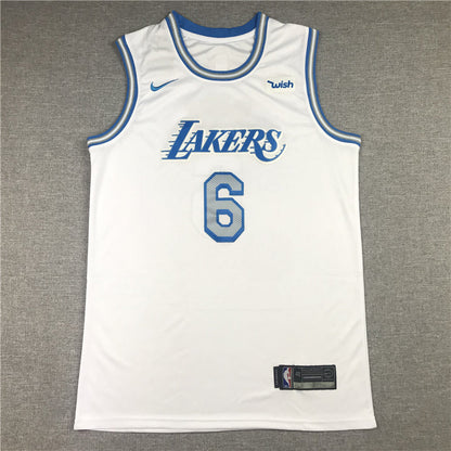 Men's Los Angeles Lakers LeBron James White 2020/21 Swingman Jerseys City Edition