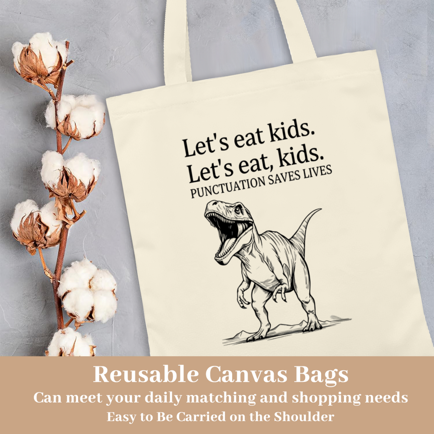 Black Cat Floral Book Canvas Tote | Literary Cat Lover School & Commute Large Bag