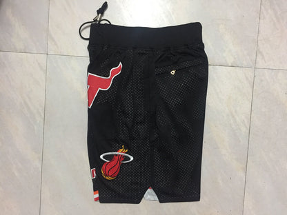 Men's Miami Heat Black Basketball Shorts1