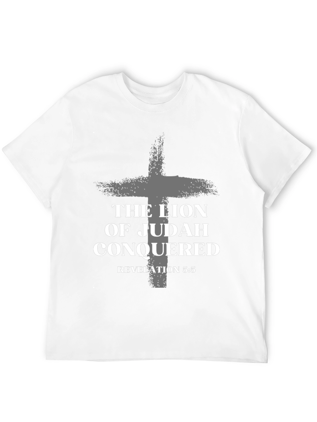 Lion of Judah Conquered Black T-Shirt Revelation 5:5