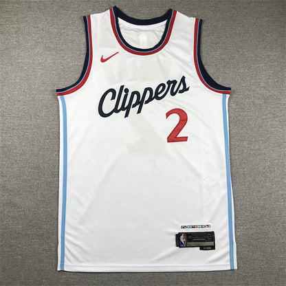 Men's LA Clippers Kawhi Leonard #2 White Swingman Jerseys