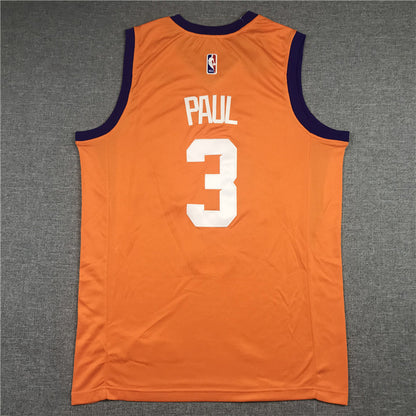 Men's Phoenix Suns Chris Paul #3 Orange Fast Break Team Replica Jerseys