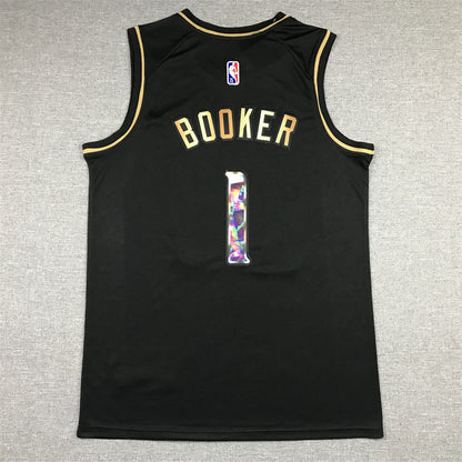Men's Phoenix Suns Devin Booker #1 Black Swingman Player Jerseys