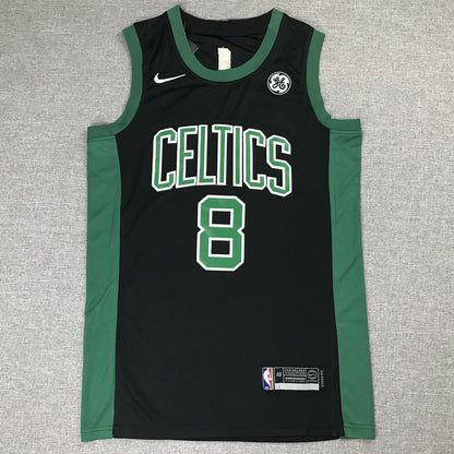 Men's Boston Celtics Kemba Walker #8 NBA Black Game Jerseys