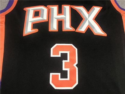 Men's Phoenix Suns Chris Paul #3 Black Fast Break Replica Jerseys