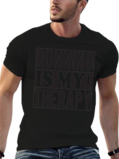 Running is My Therapy Graphic T-Shirt