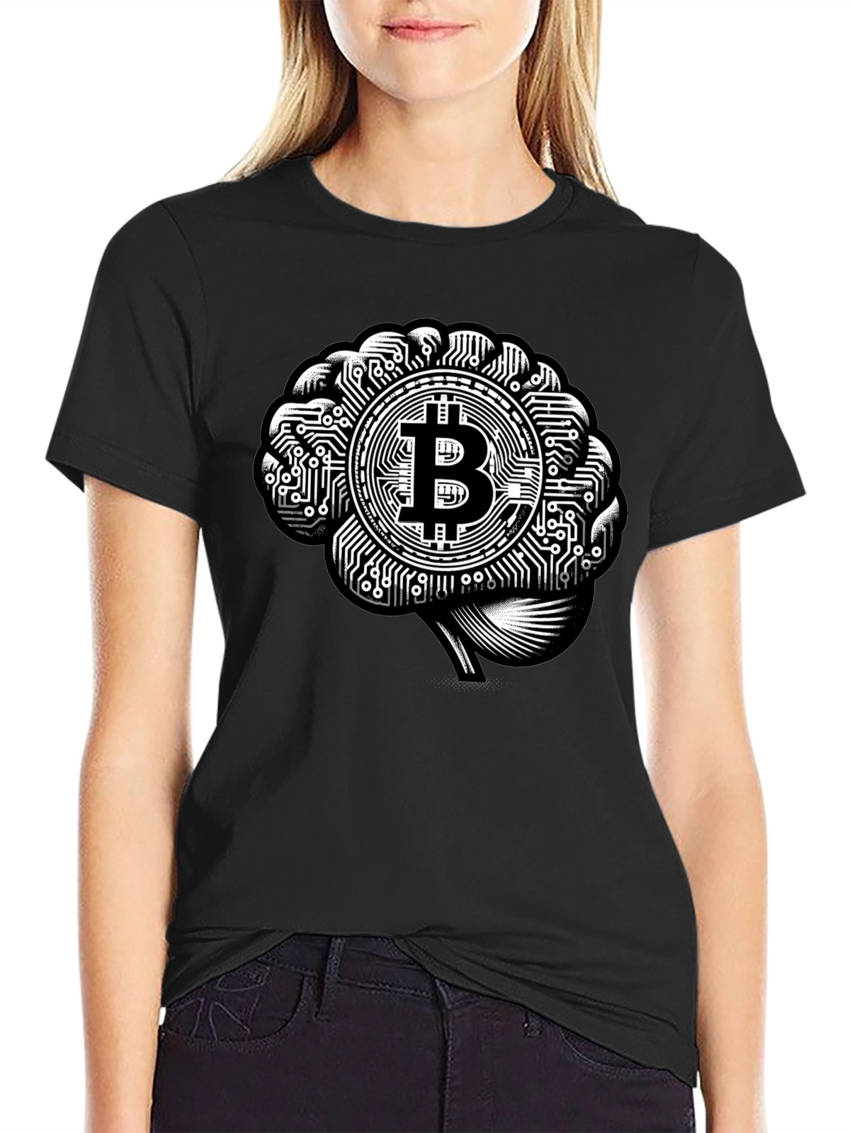 Bitcoin Brain T-Shirt - Crypto Innovation