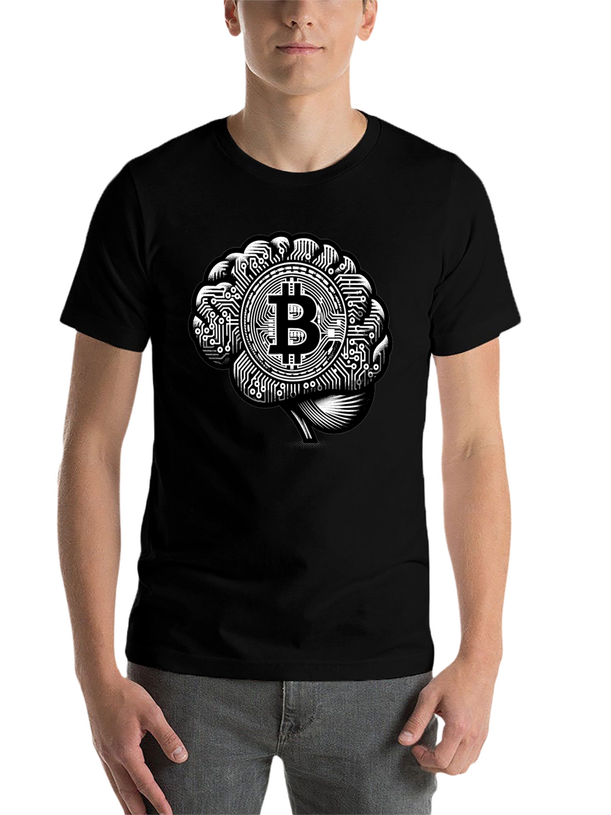 Bitcoin Brain T-Shirt - Crypto Innovation
