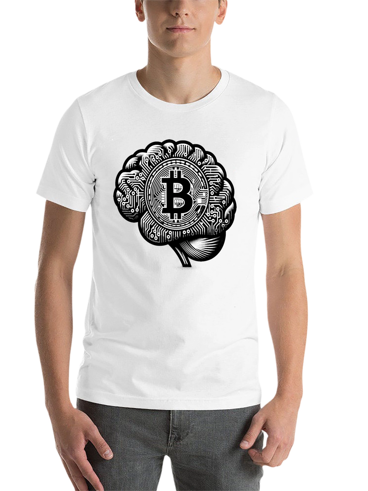 Bitcoin Brain T-Shirt - Crypto Innovation