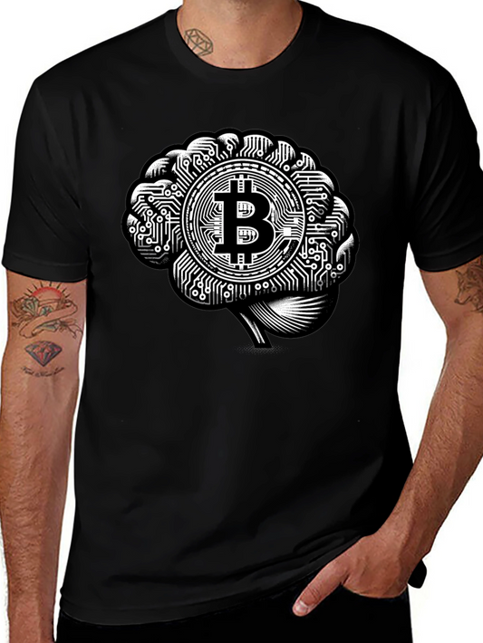 Bitcoin Brain T-Shirt - Crypto Innovation