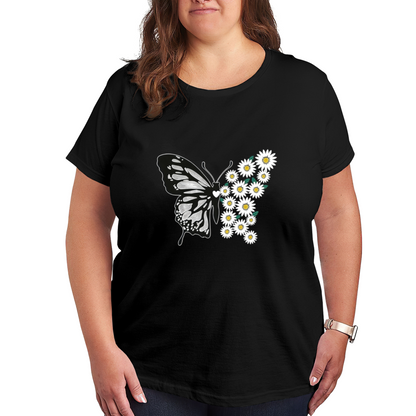 Soft Warm Yellow Wildflower Bouquet Gentle Print Shirt