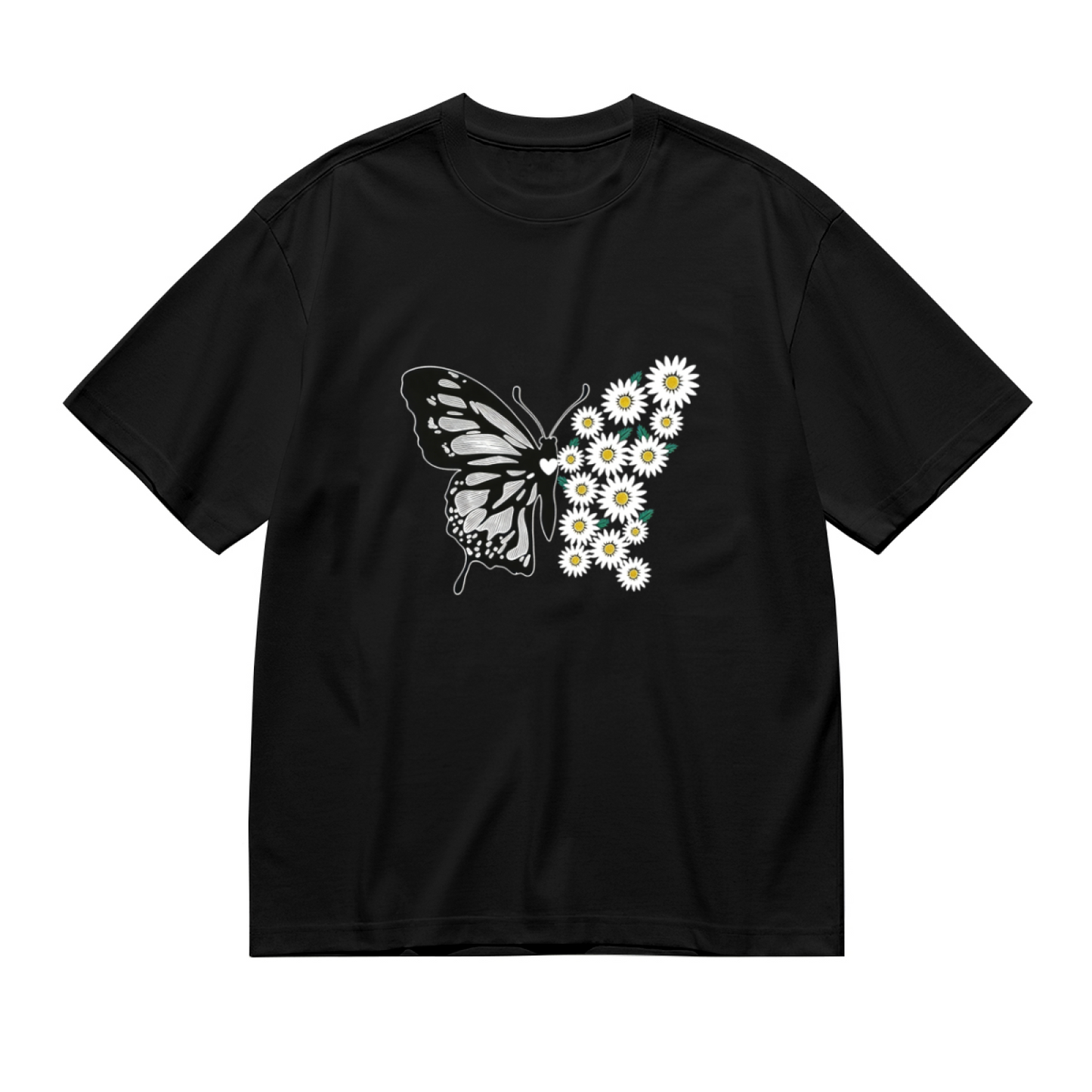 Soft Warm Yellow Wildflower Bouquet Gentle Print Shirt