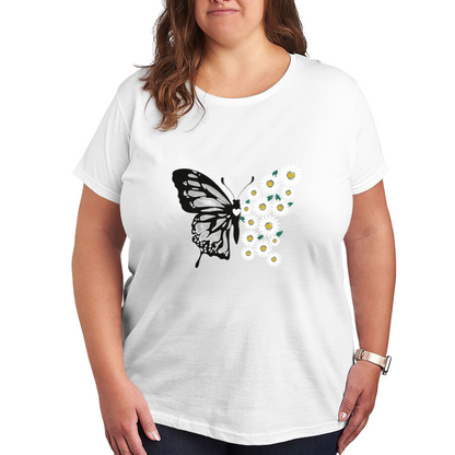 Soft Warm Yellow Wildflower Bouquet Gentle Print Shirt