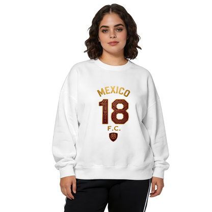 Colorful Hummingbird Blooming Flower Crewneck Sweatshirt