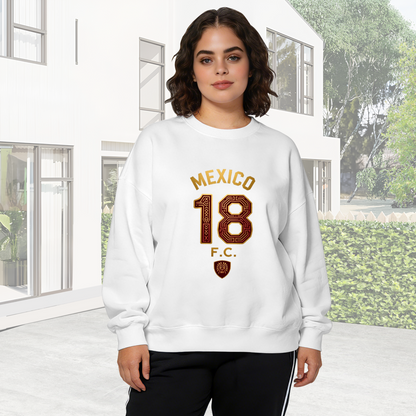 Colorful Hummingbird Blooming Flower Crewneck Sweatshirt