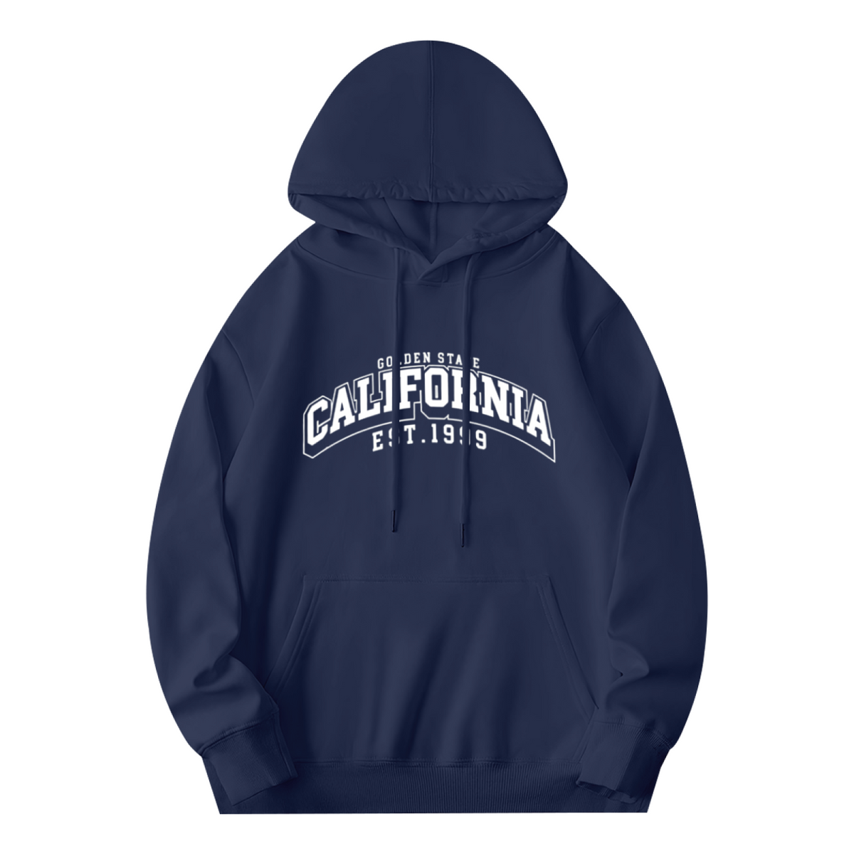 Vintage California Letter Print Loose Hoodie