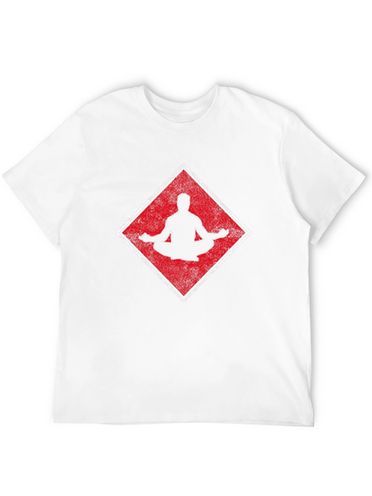 Meditate Zen Yoga T-Shirt - Mens Black Tee