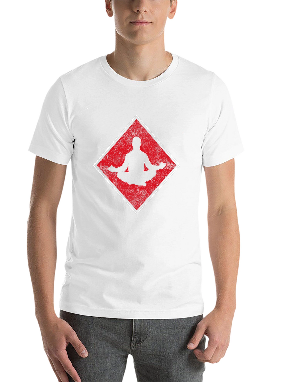 Meditate Zen Yoga T-Shirt - Mens Black Tee