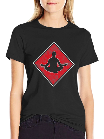 Meditate Zen Yoga T-Shirt - Mens Black Tee