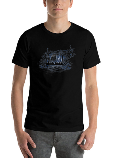 Mens Black Graphic T-Shirt