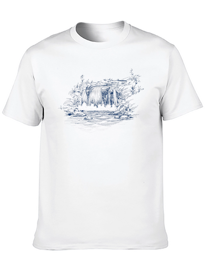 Mens Black Graphic T-Shirt