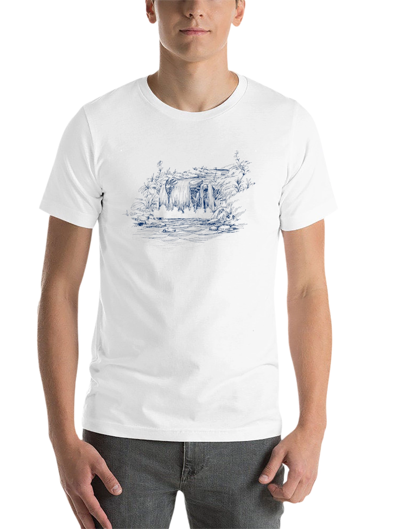 Mens Black Graphic T-Shirt