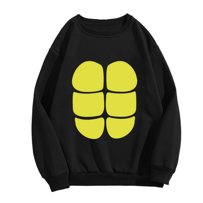 Turtle Shell Graphic Crewneck Sweatshirt Cool Simple Cartoon Shell Print Pullover