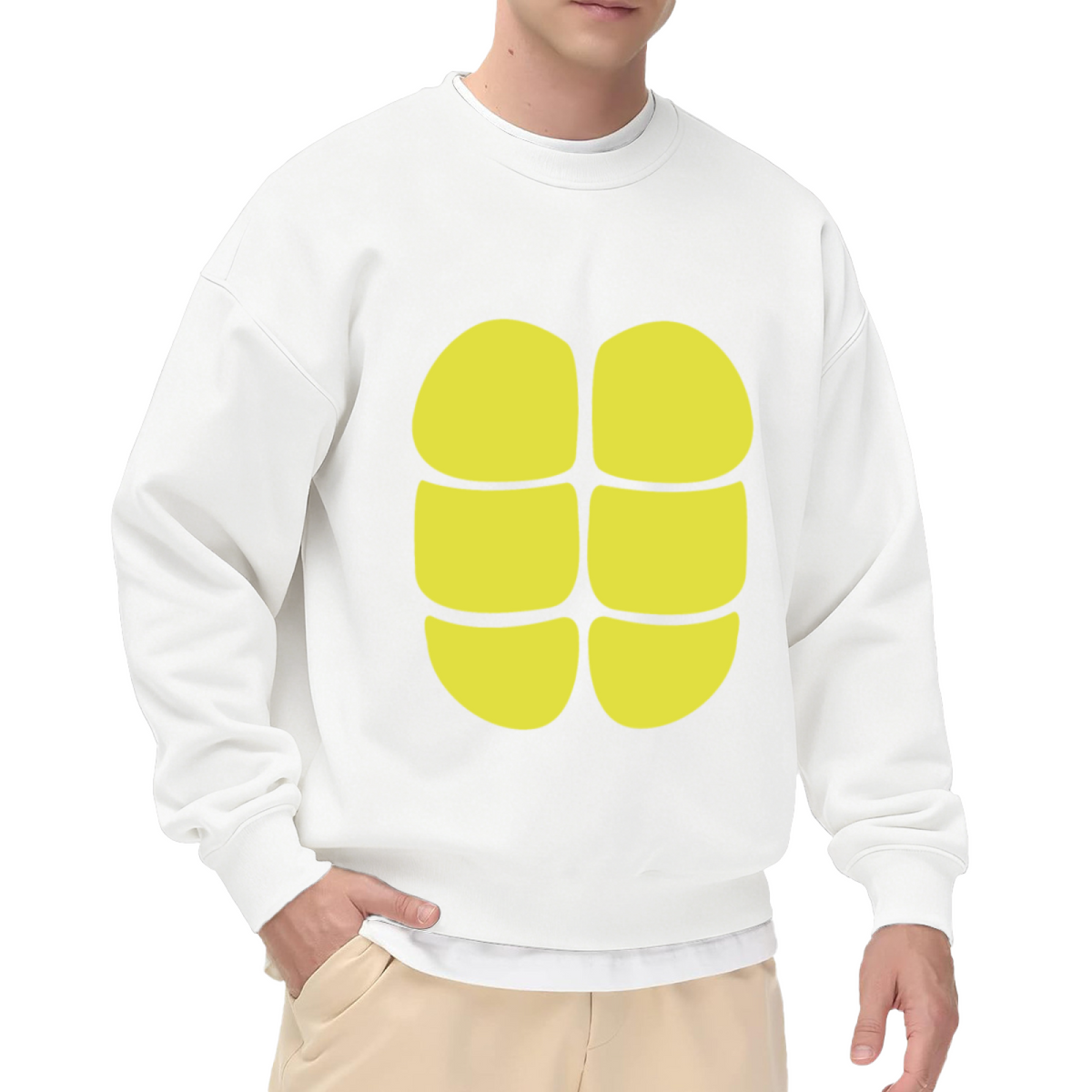 Turtle Shell Graphic Crewneck Sweatshirt Cool Simple Cartoon Shell Print Pullover