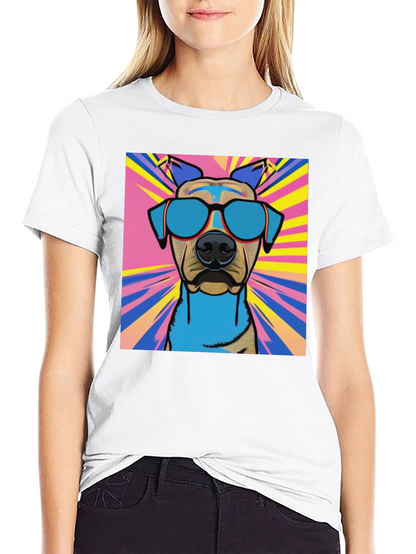 Cool Dog Graphic Tee - Stylish Canine Design