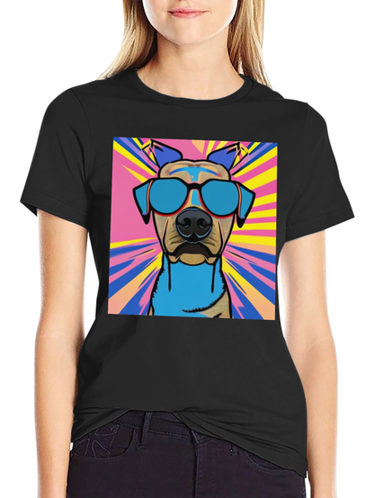 Cool Dog Graphic Tee - Stylish Canine Design
