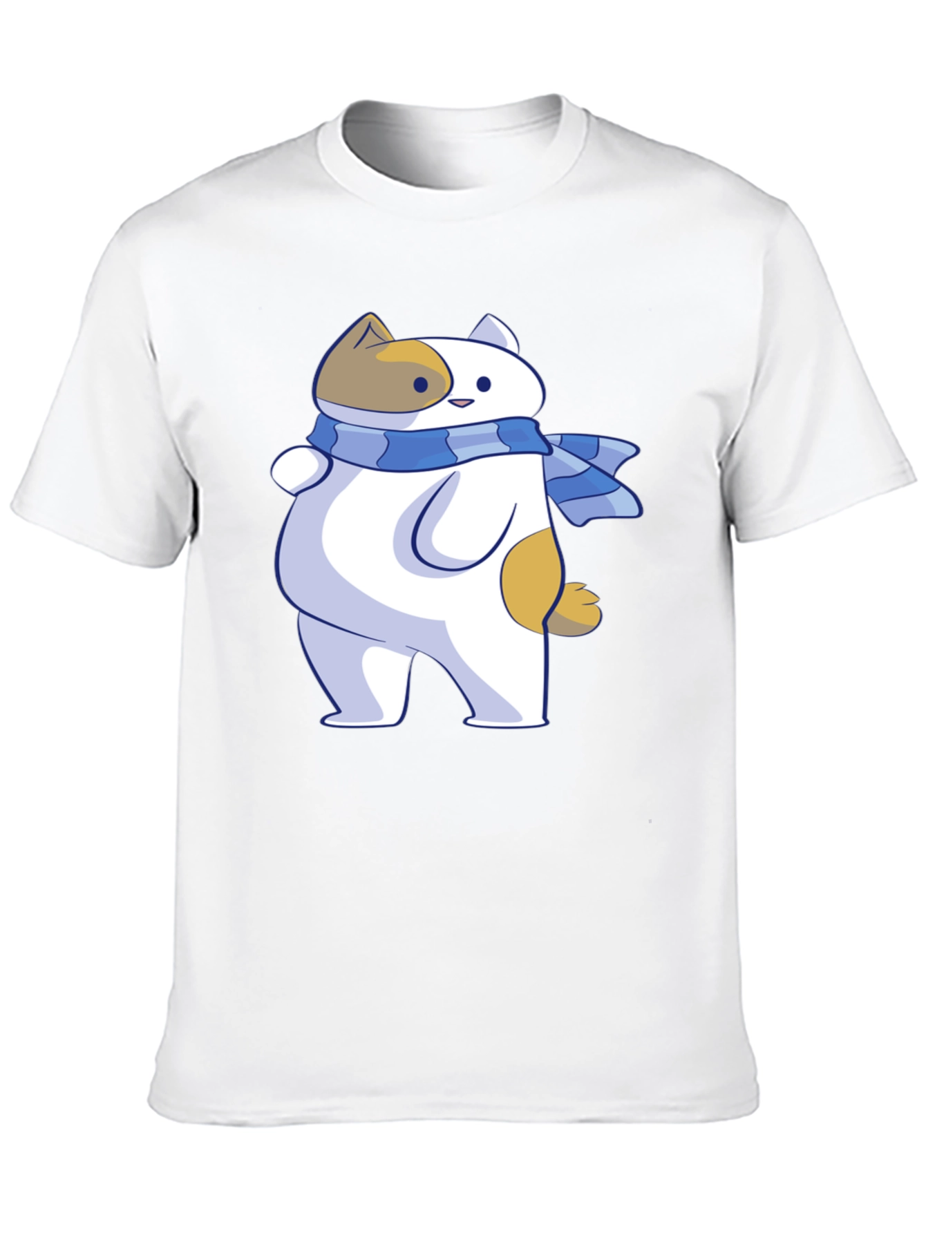 Cartoon Cat T-Shirt - Unisex Black Tee