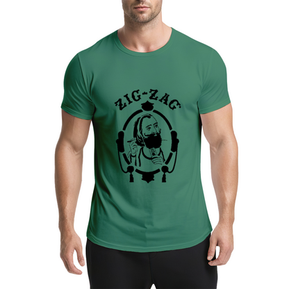 Zig-Zag Rolling Papers Classic Vintage Portrait Grey Tee