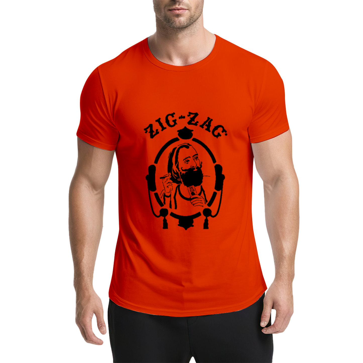 Zig-Zag Rolling Papers Classic Vintage Portrait Grey Tee