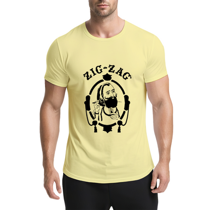 Zig-Zag Rolling Papers Classic Vintage Portrait Grey Tee