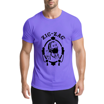 Zig-Zag Rolling Papers Classic Vintage Portrait Grey Tee