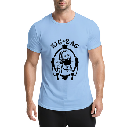Zig-Zag Rolling Papers Classic Vintage Portrait Grey Tee