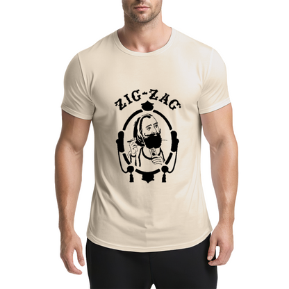 Zig-Zag Rolling Papers Classic Vintage Portrait Grey Tee