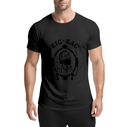 Zig-Zag Rolling Papers Classic Vintage Portrait Grey Tee