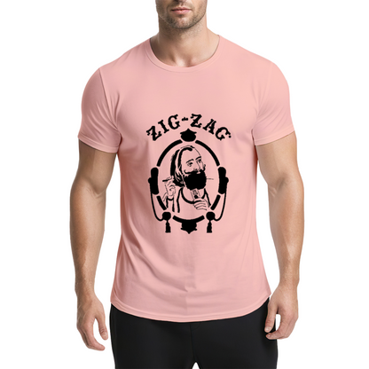 Zig-Zag Rolling Papers Classic Vintage Portrait Grey Tee