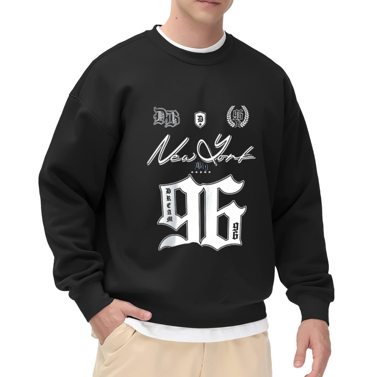 Gothic New York 96 Vintage Streetwear Crew Sweatshirt