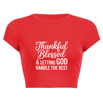 Not My Problem Sassy Casual Grey Crop Top
